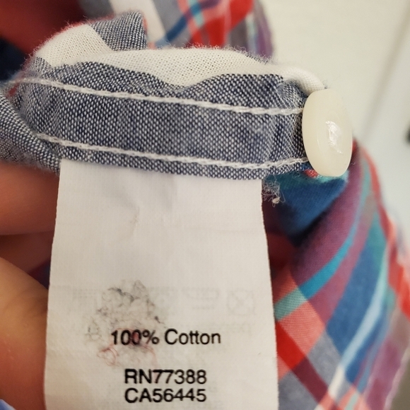 J Crew Medium 100% Cotton Red Plaid Men's Shirts - Picture 7 of 10